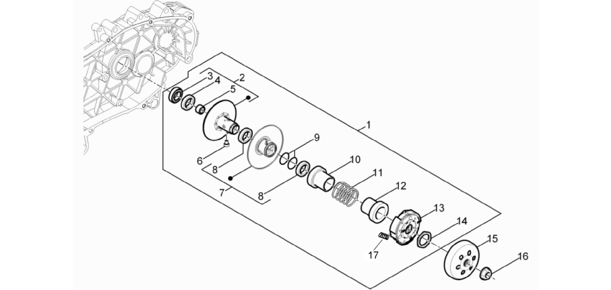 Driven pulley