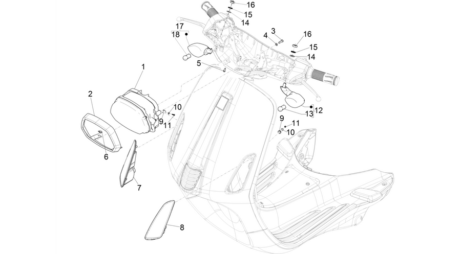 Front headlamps - Turn signal lamps