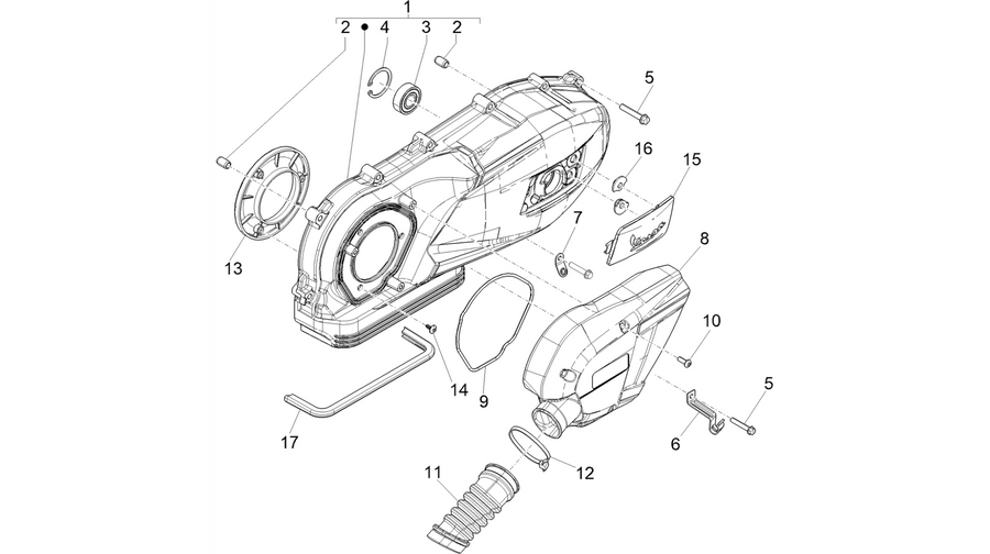 Crankcase cover - Crankcase cooling