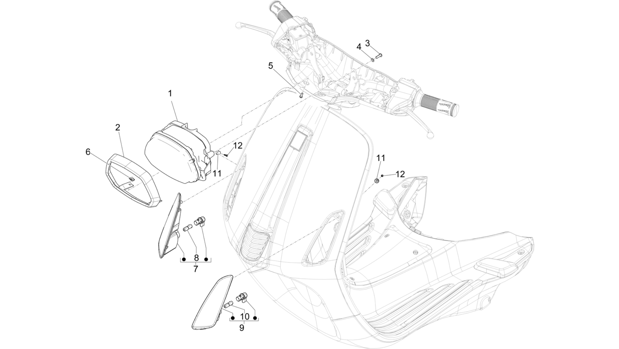 Front headlamps - Turn signal lamps