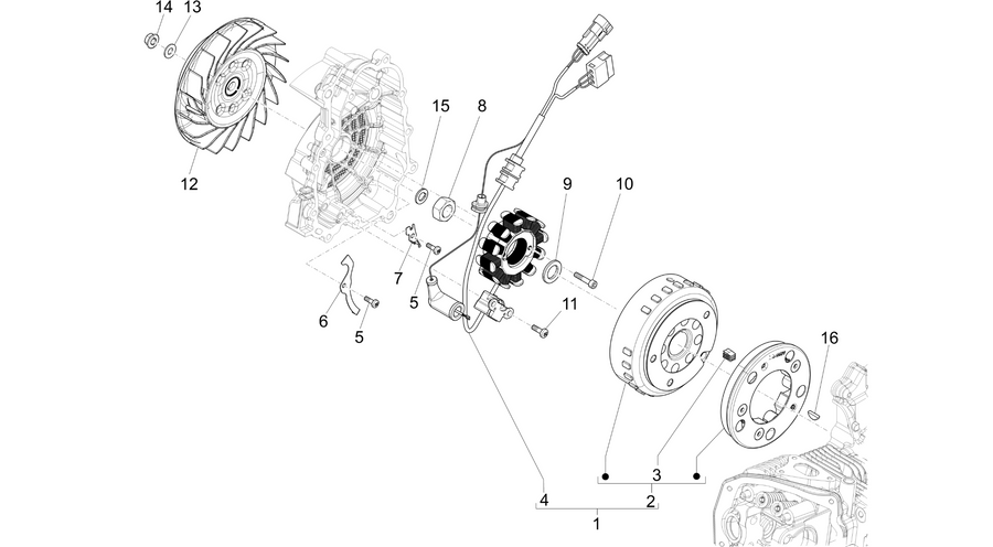 Flywheel magneto