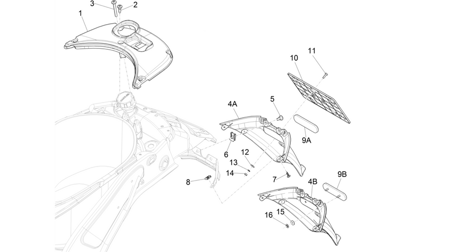 Rear cover - Splash guard