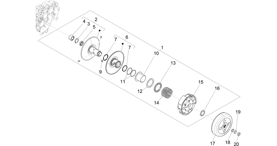Driven pulley