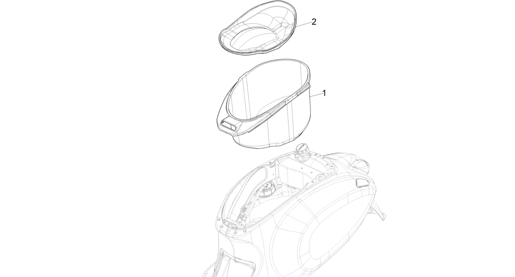 Helmet huosing - Undersaddle