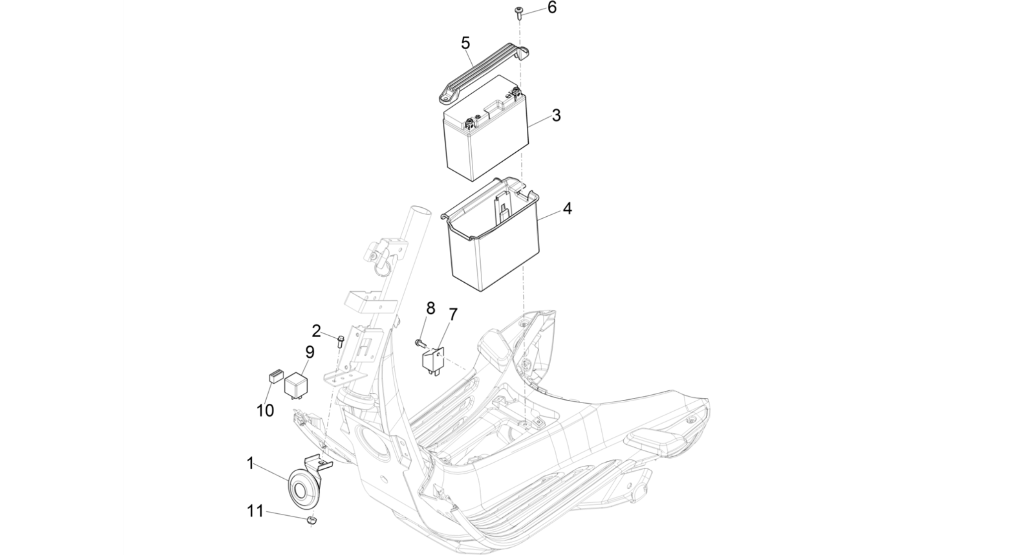 Remote control switches - Battery - Horn