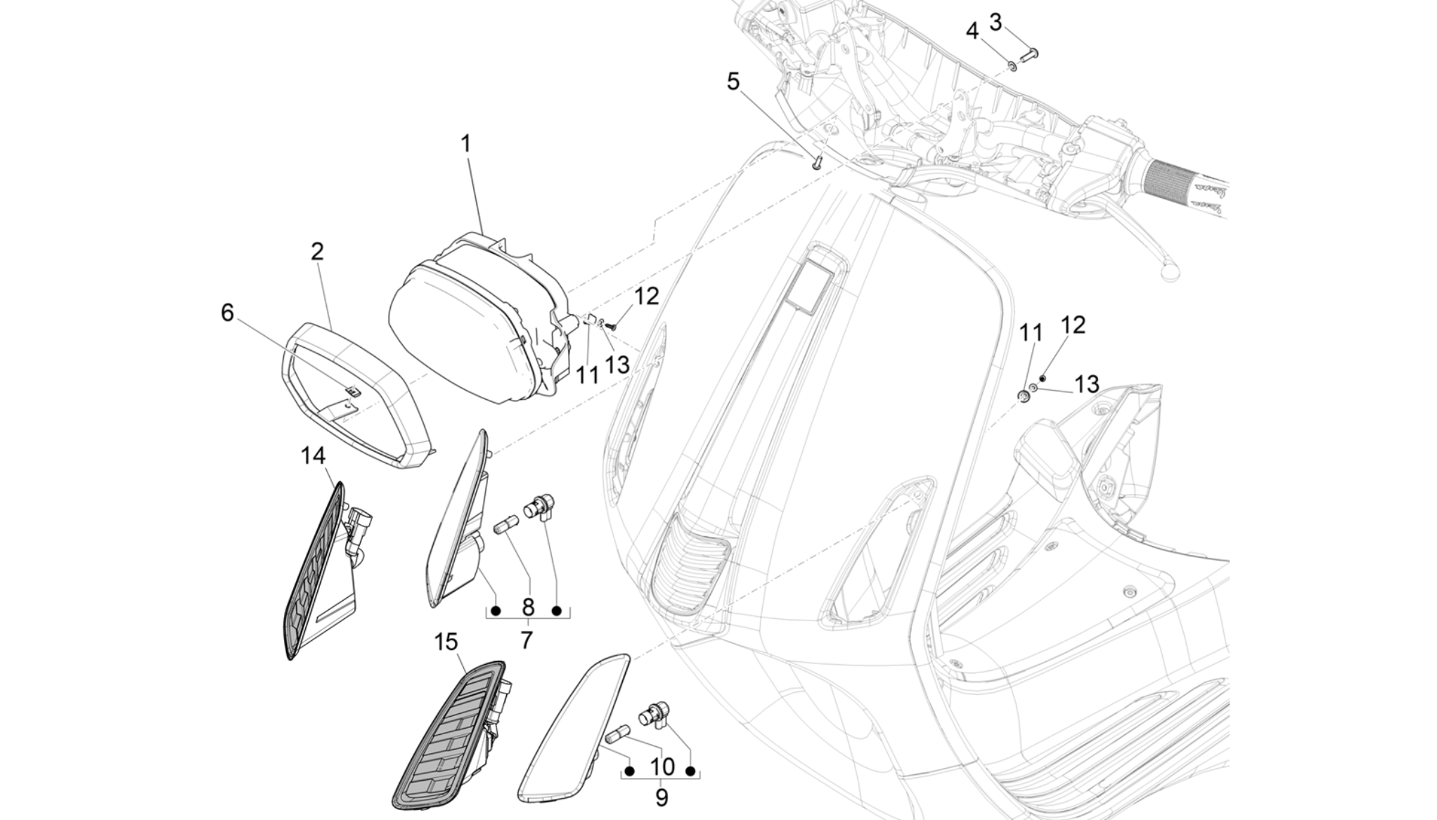 Front headlamps - Turn signal lamps