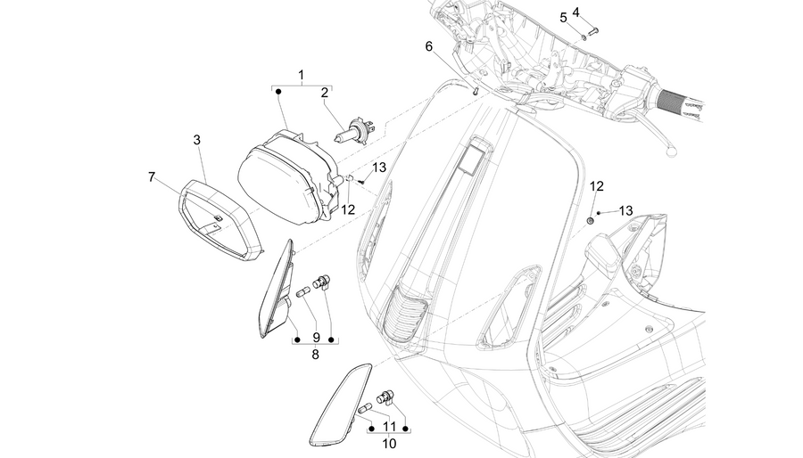 Front headlamps - Turn signal lamps