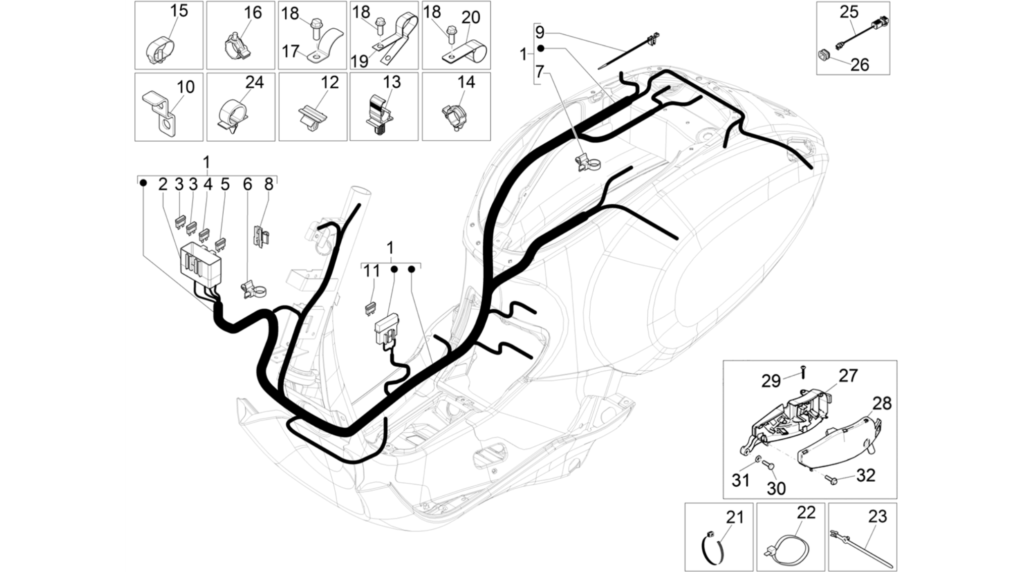Main cable harness