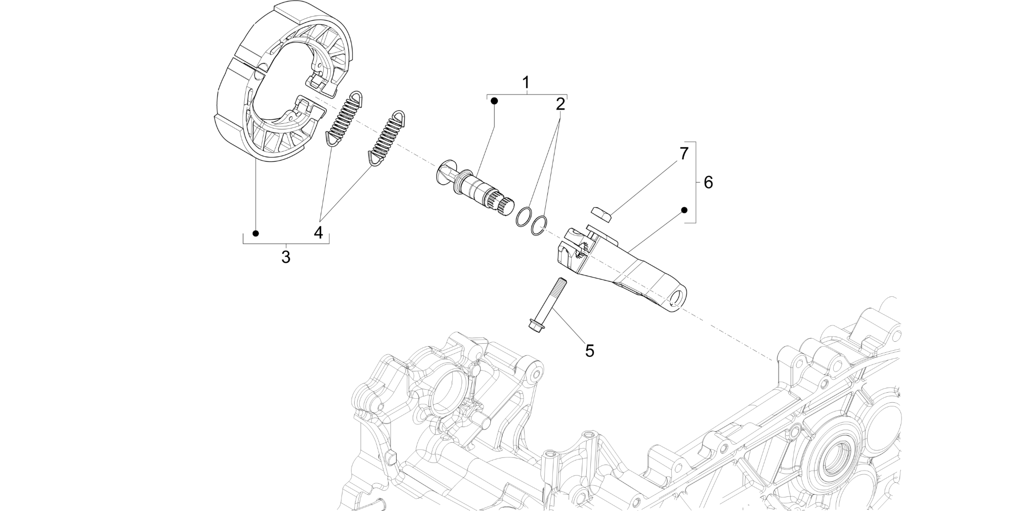 Rear brake - Brake jaw