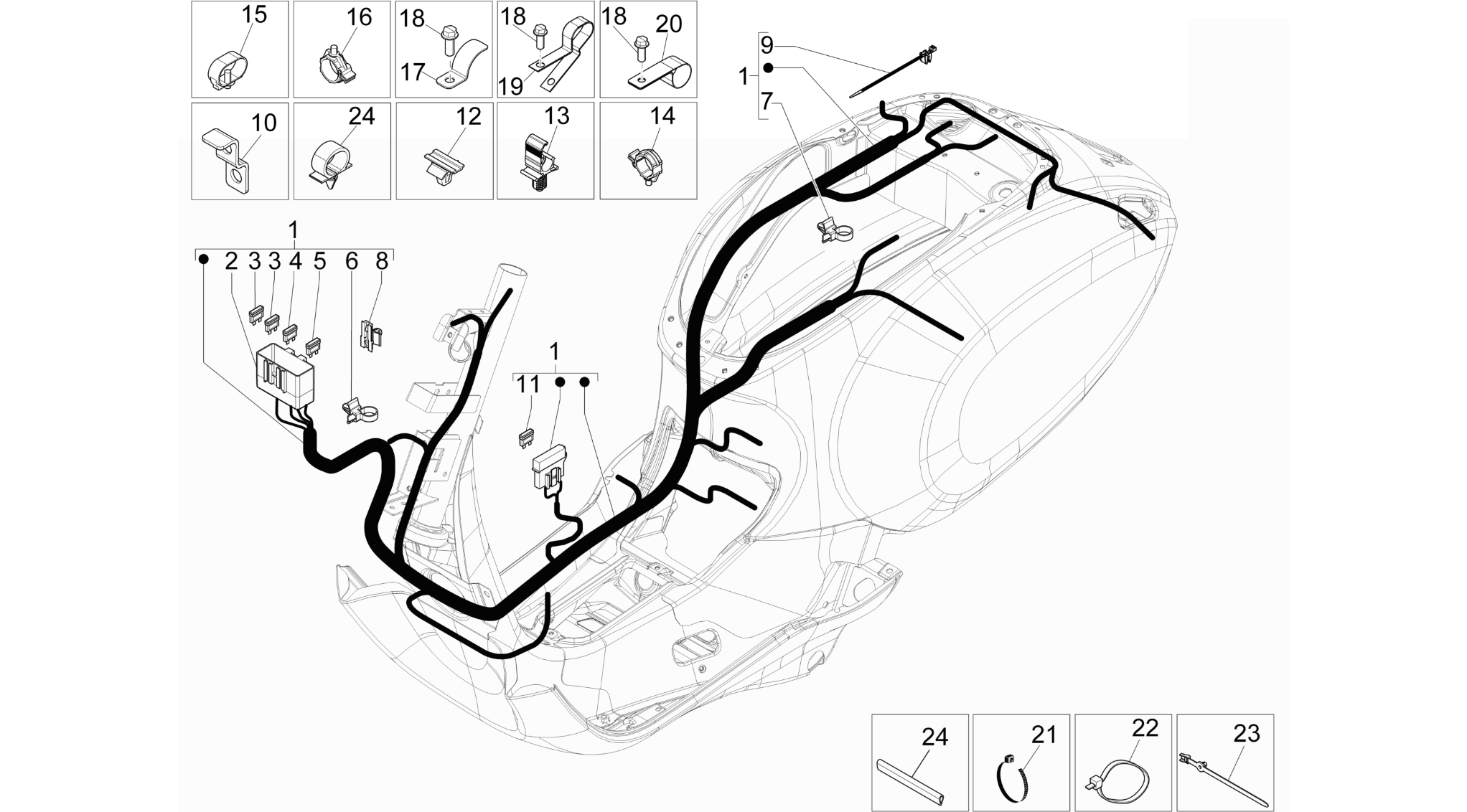 Main cable harness