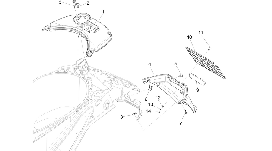Rear cover - Splash guard