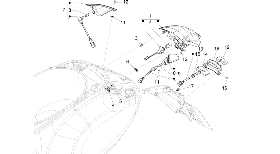 Rear headlamps - Turn signal lamps