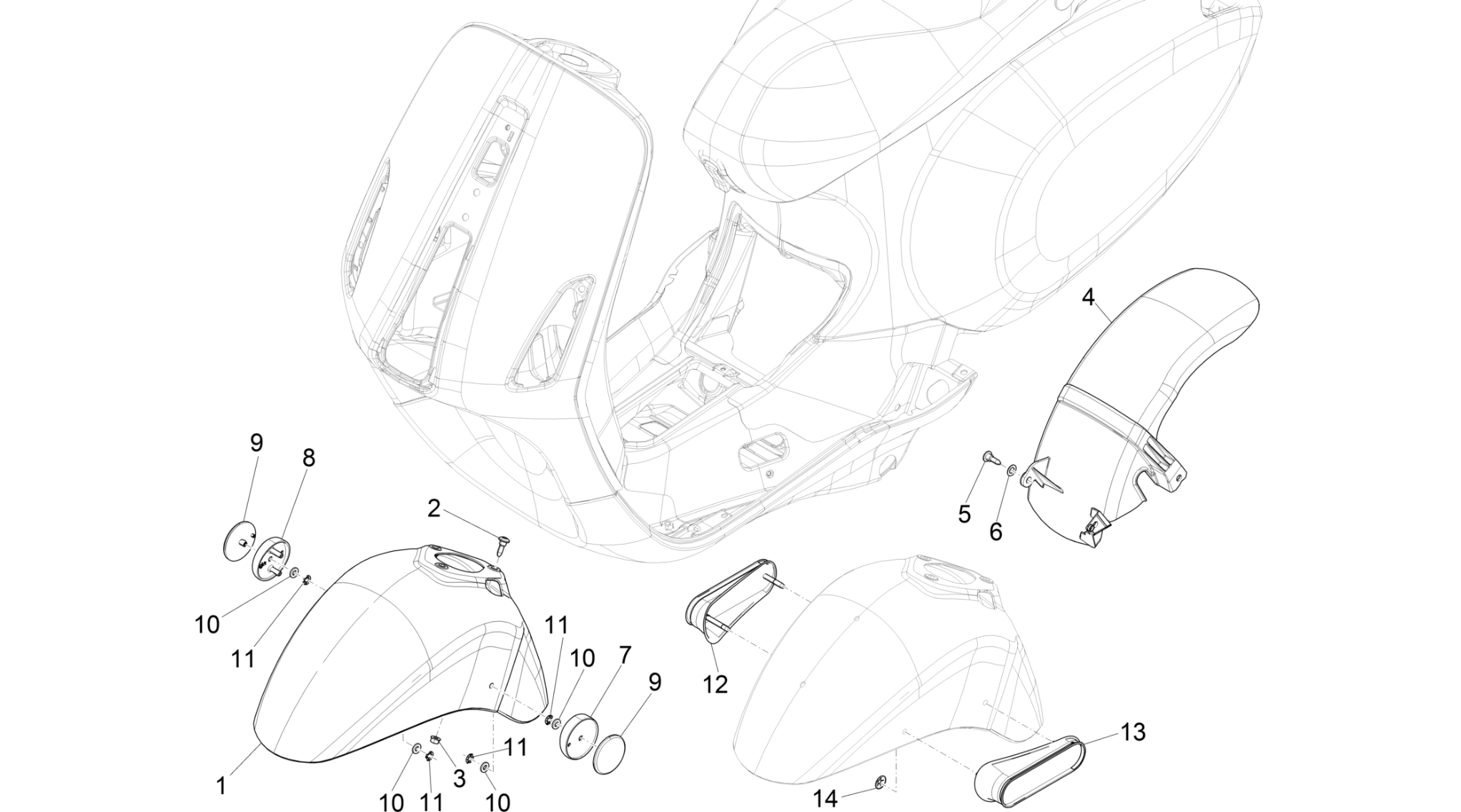 Wheel huosing - Mudguard