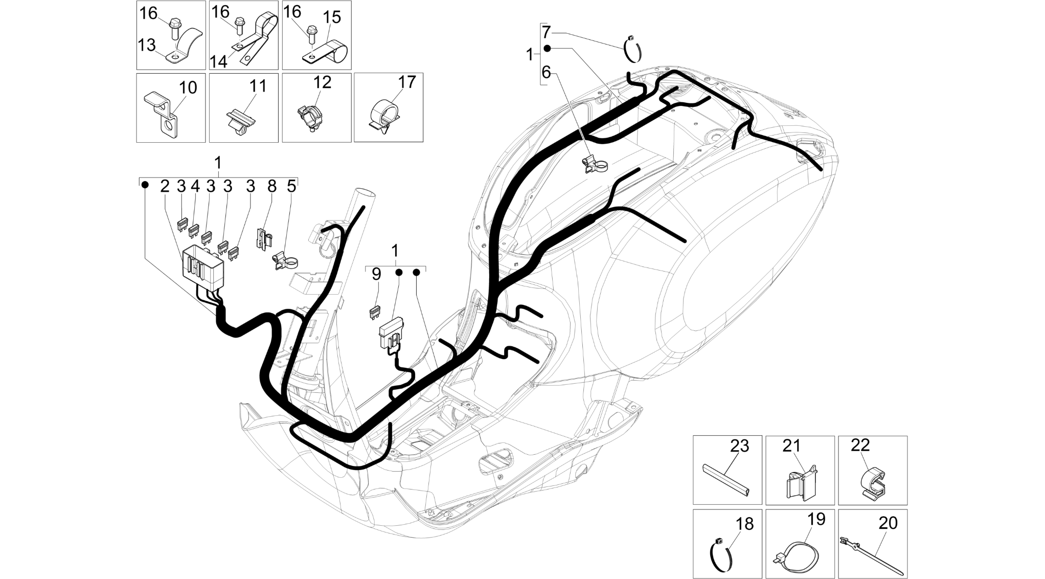 Main cable harness