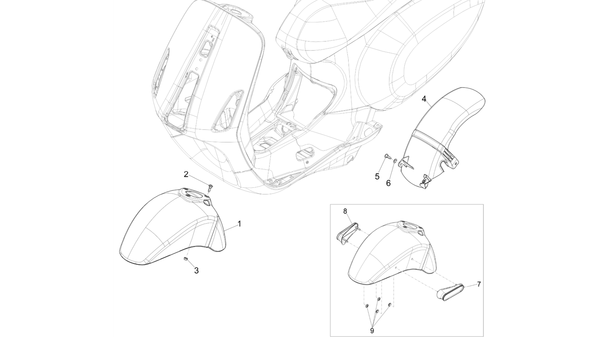 Wheel huosing - Mudguard