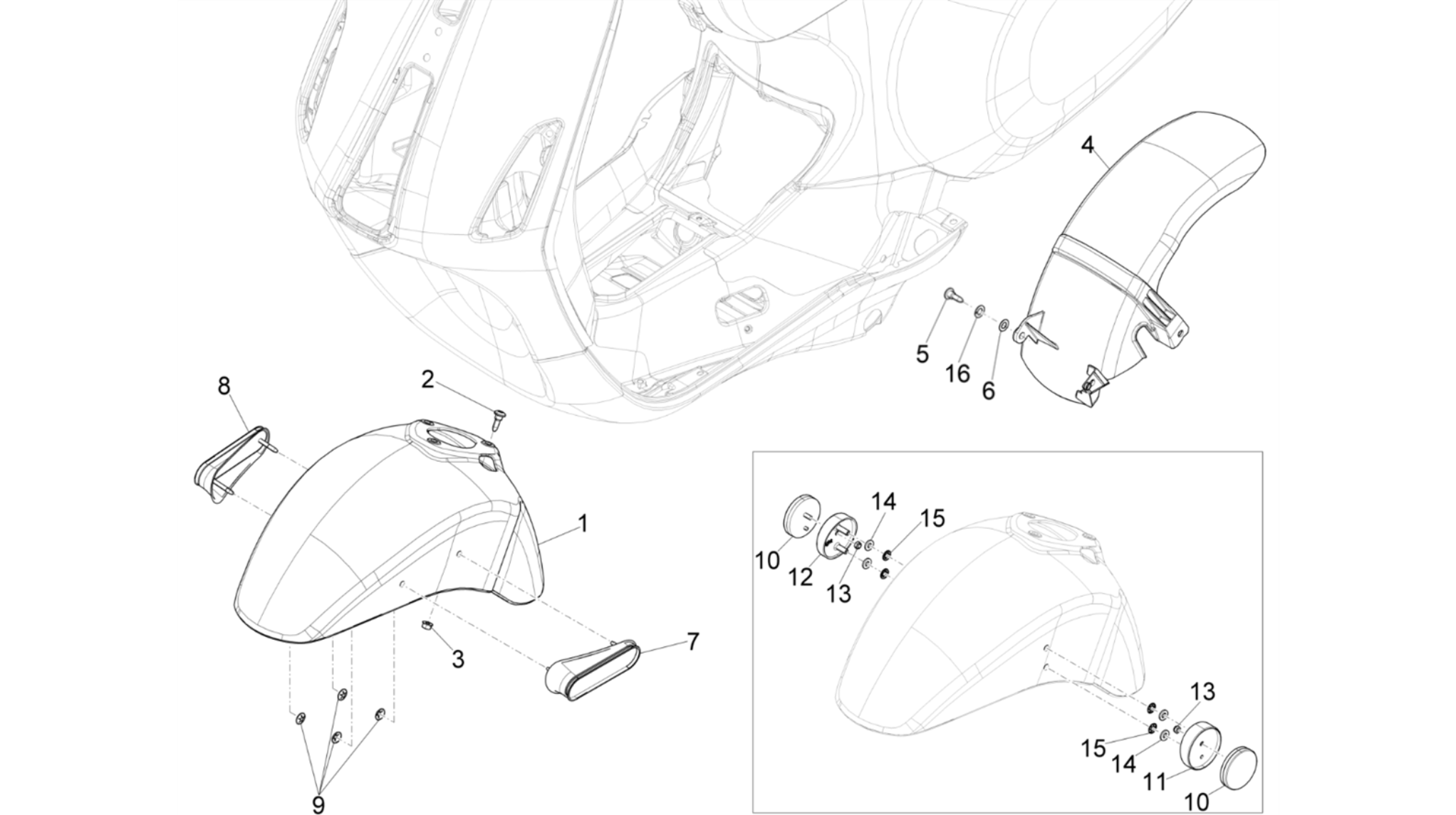 Wheel huosing - Mudguard