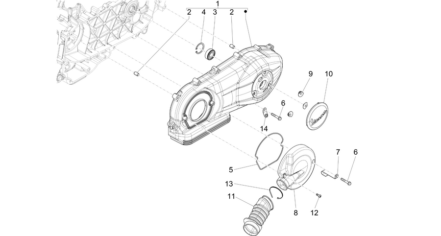 Crankcase cover - Crankcase cooling