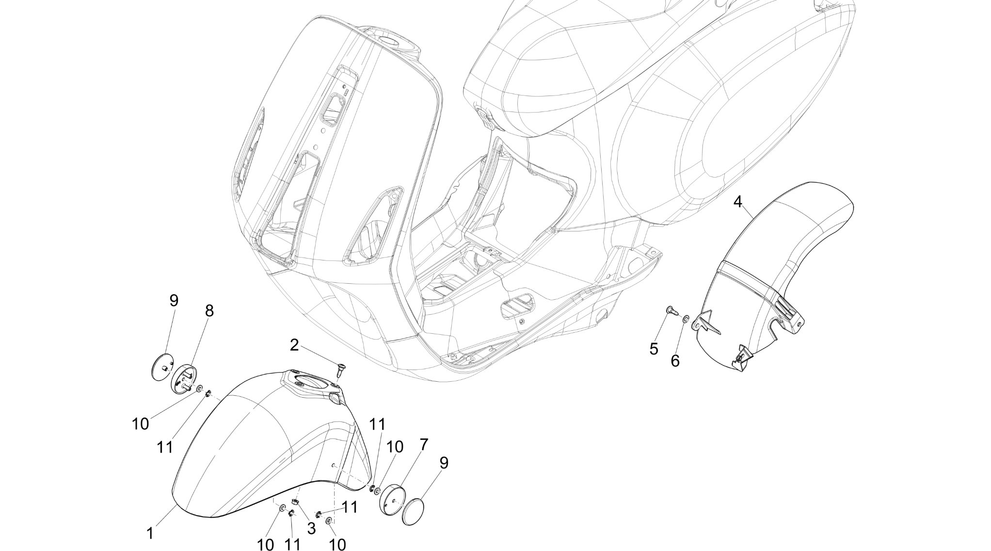 Wheel huosing - Mudguard