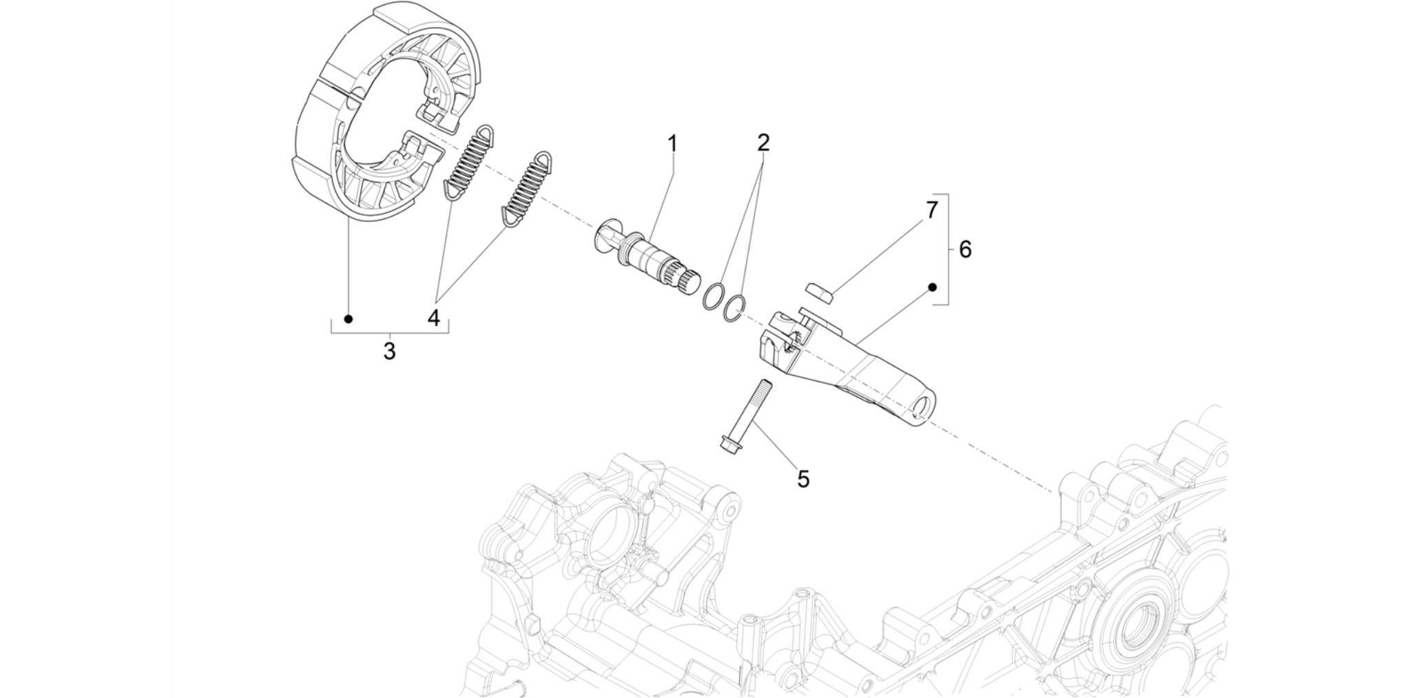 Rear brake - Brake jaw
