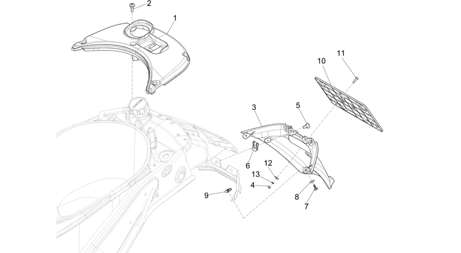 Rear cover - Splash guard