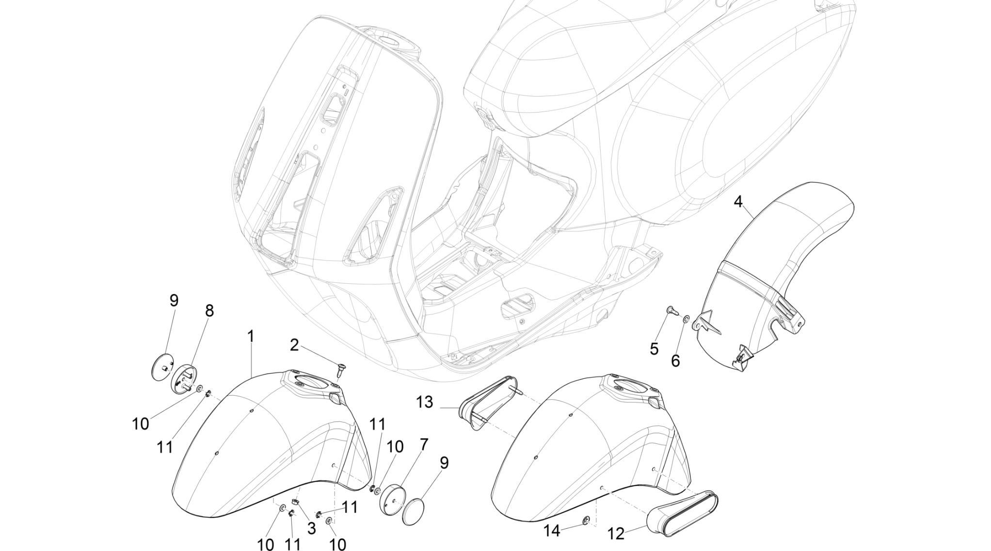 Wheel huosing - Mudguard