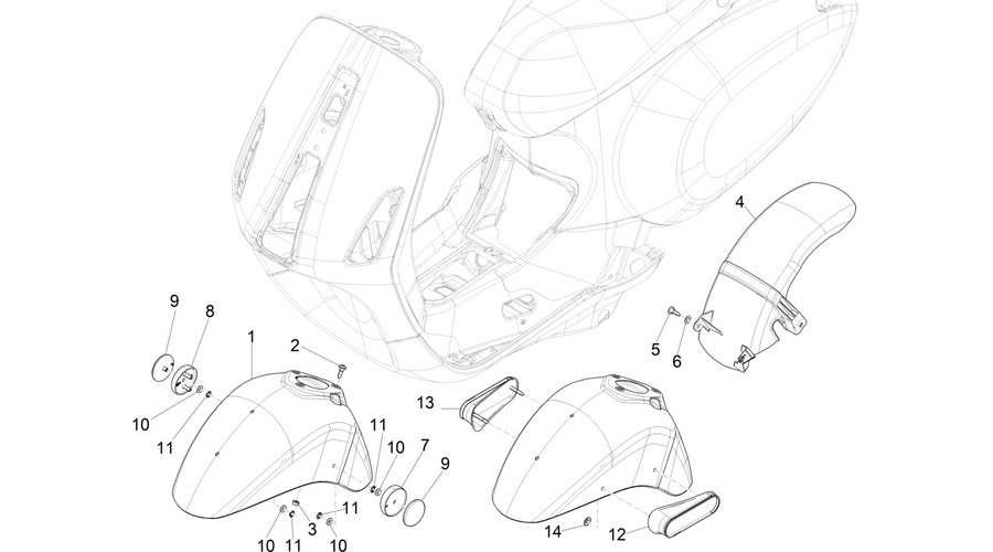 Wheel huosing - Mudguard