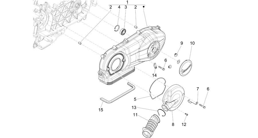 Crankcase cover - Crankcase cooling