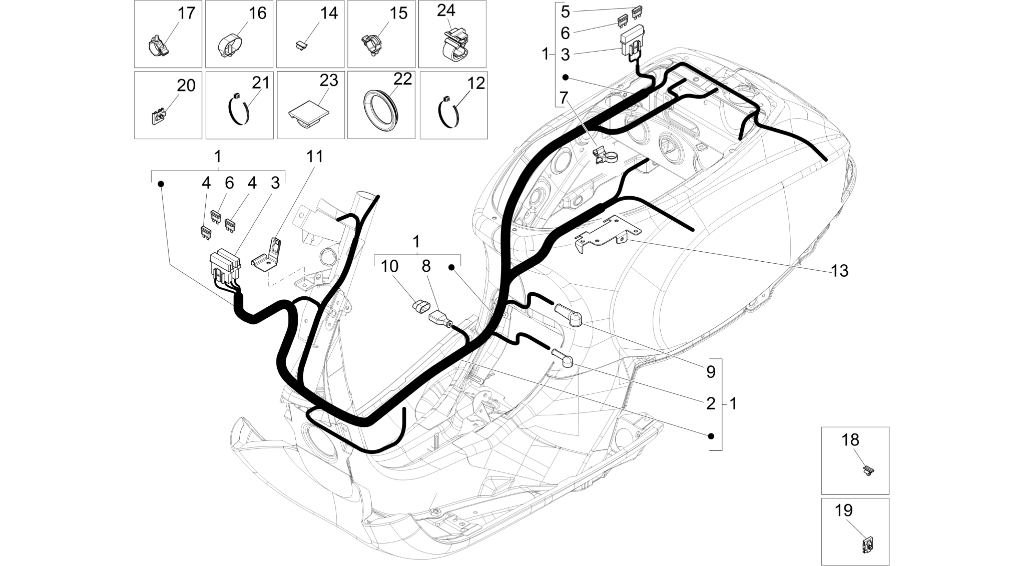 Main cable harness