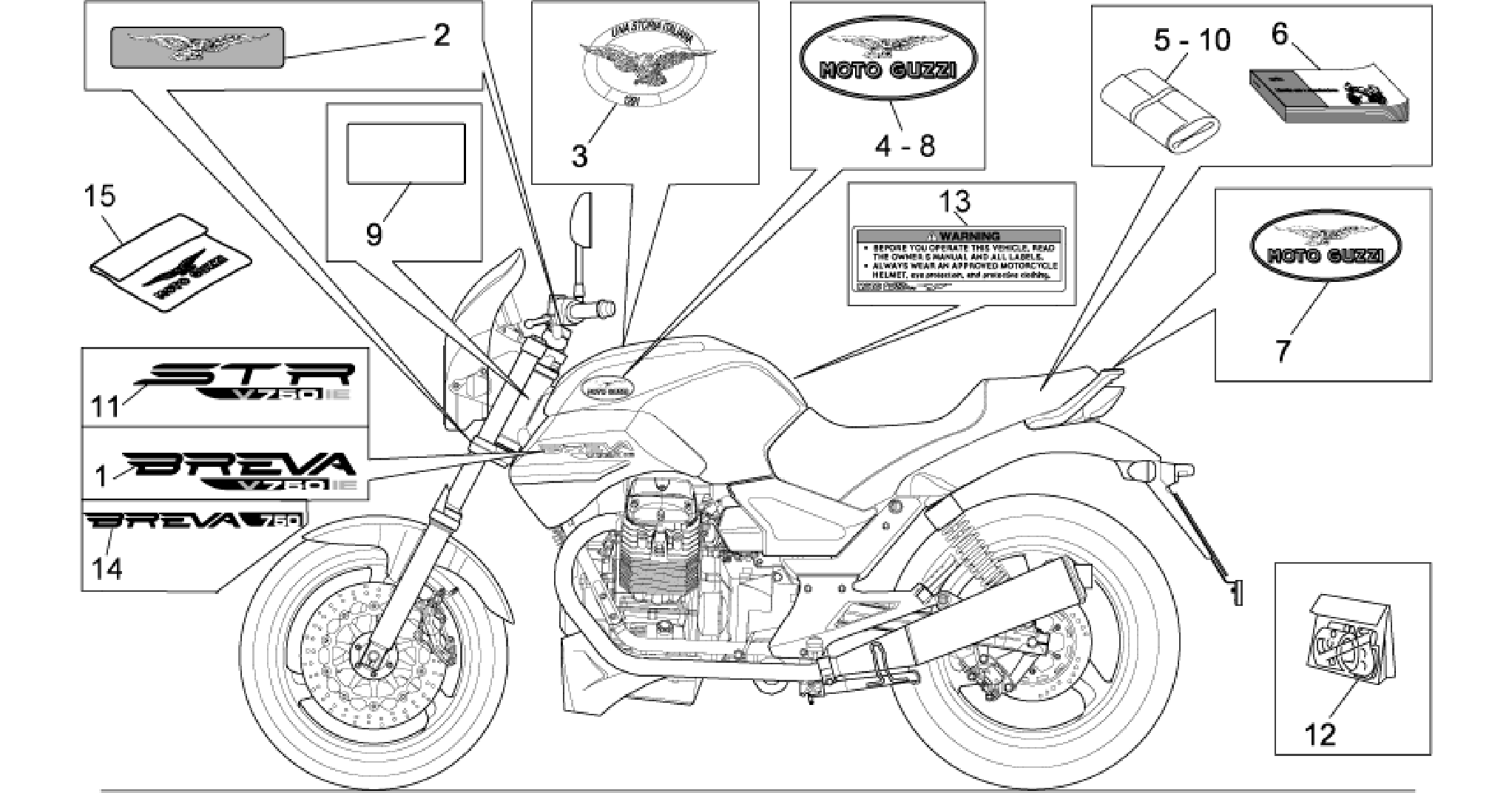 Decal and plate set