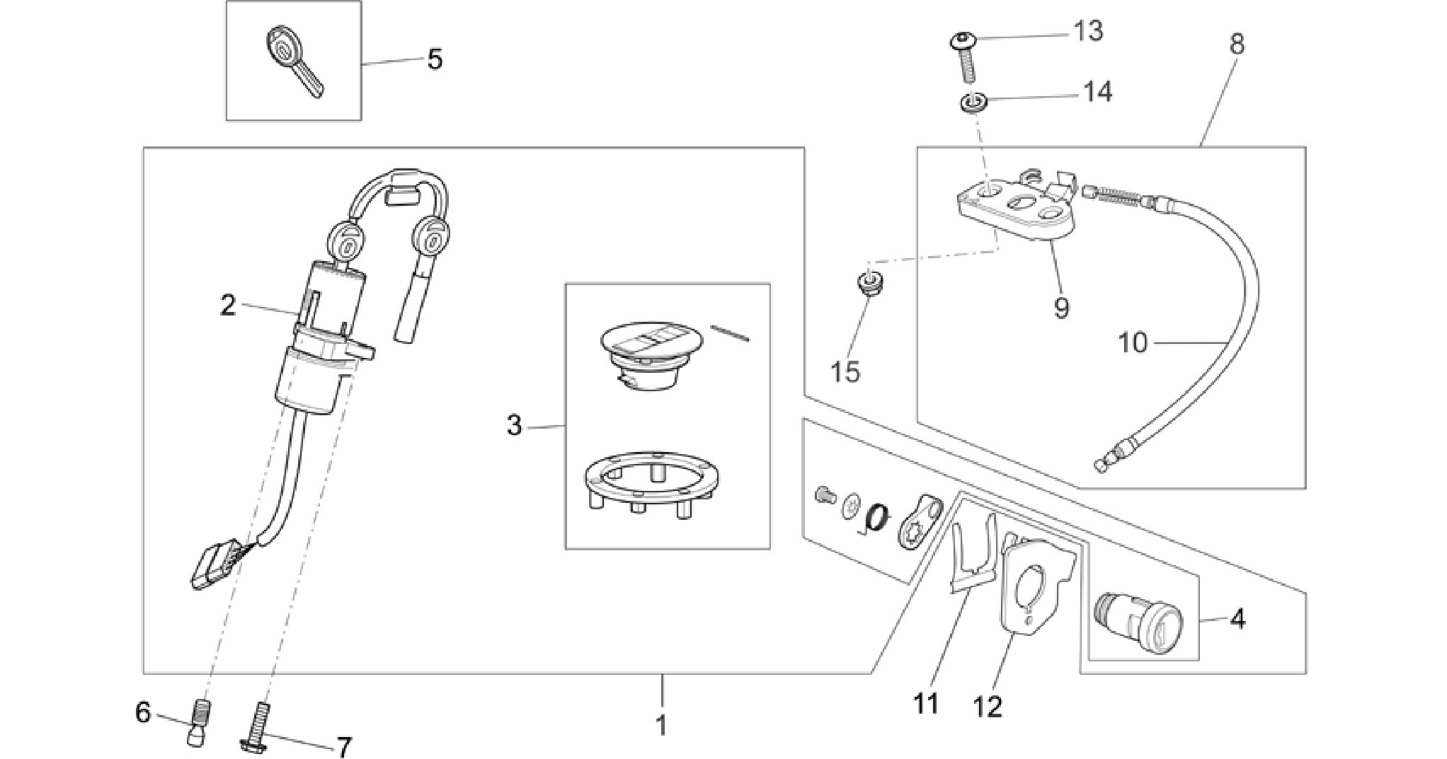 Lock hardware kit