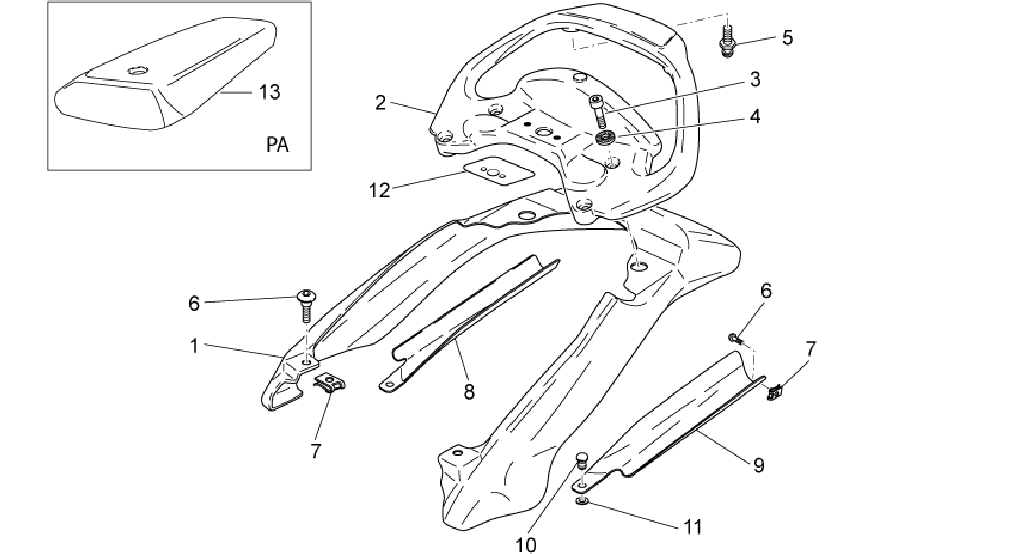 Rear body - Undersaddle