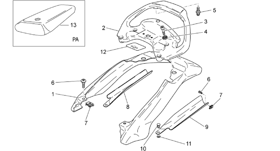Rear body - Undersaddle