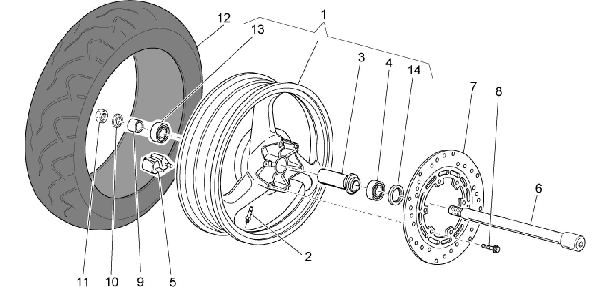 Rear wheel