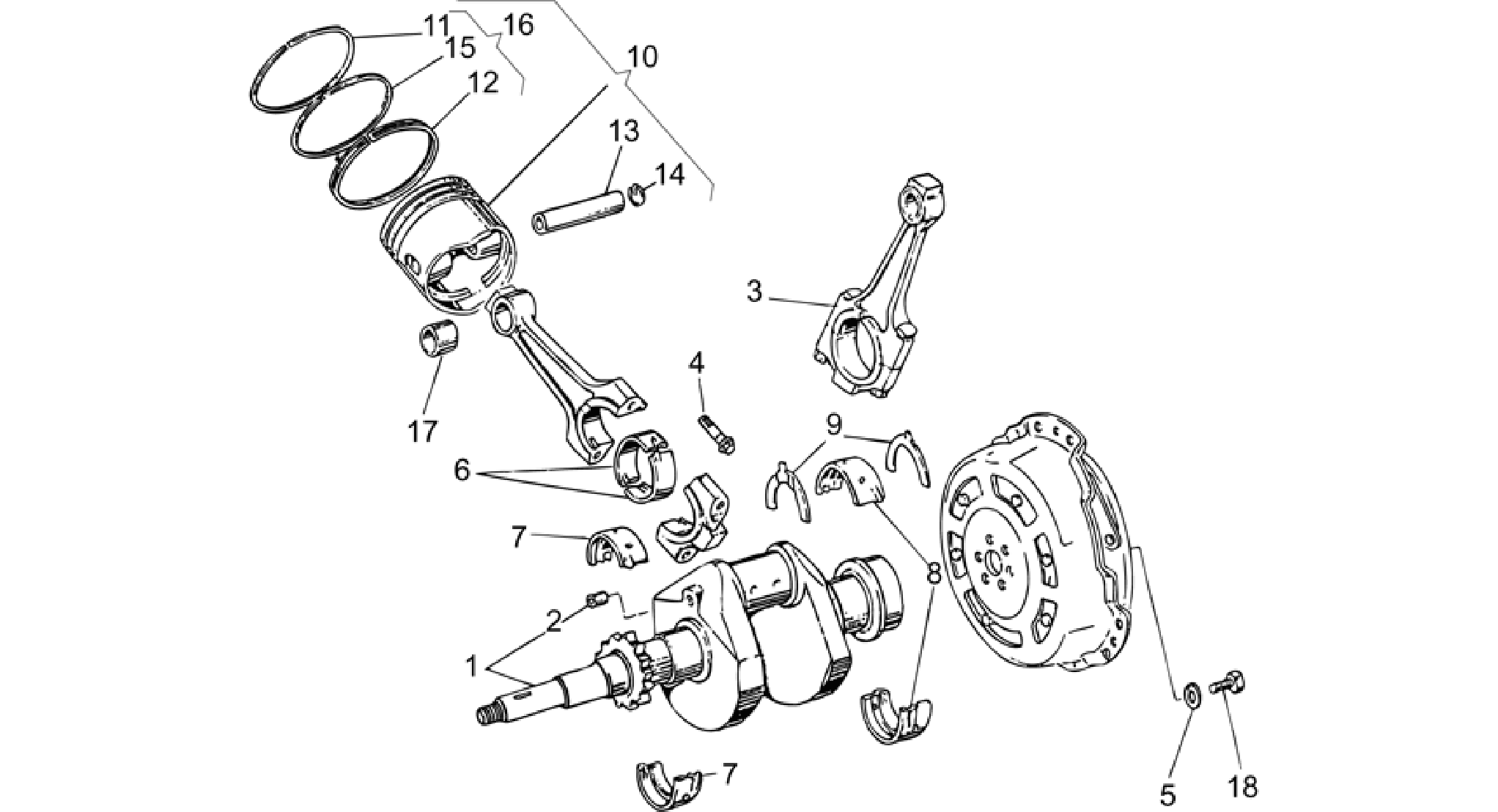 Crankshaft cpl.