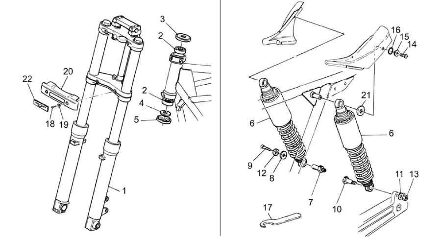 F.fork-R.shock absorber