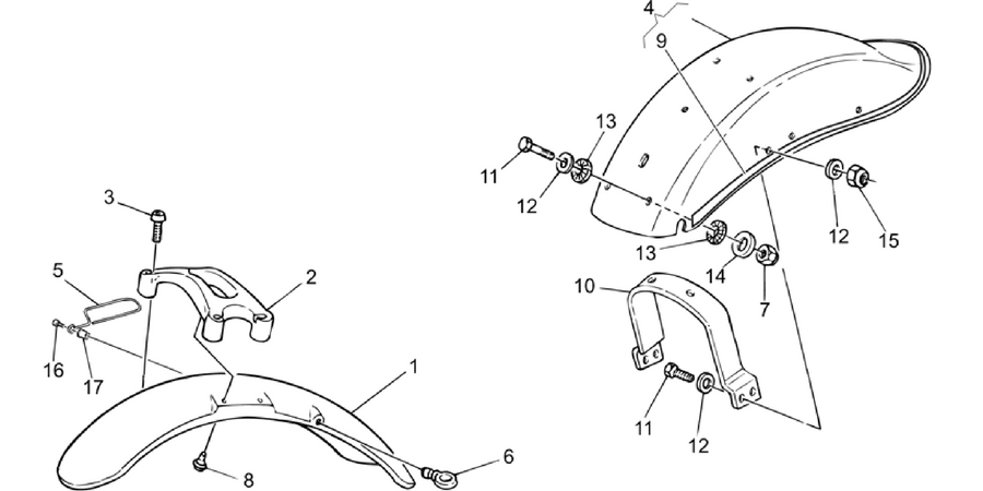 Front/Rear mudguard