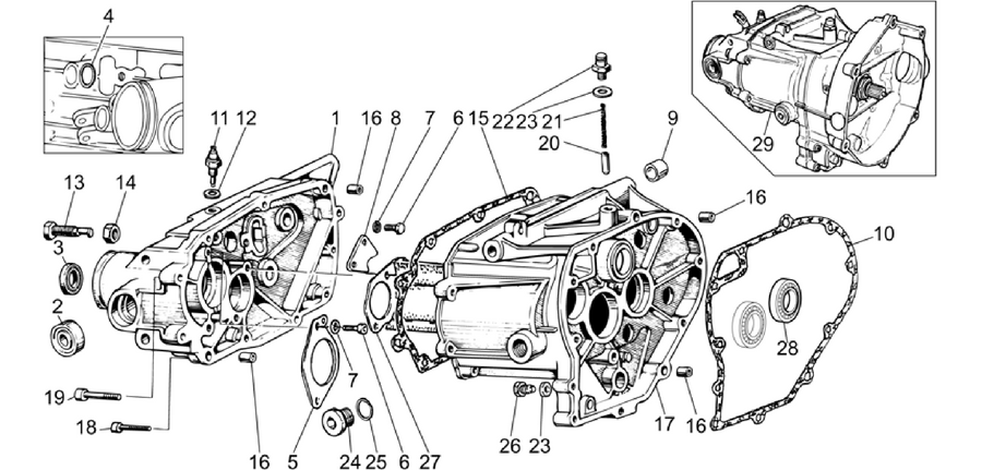 Transmission cage