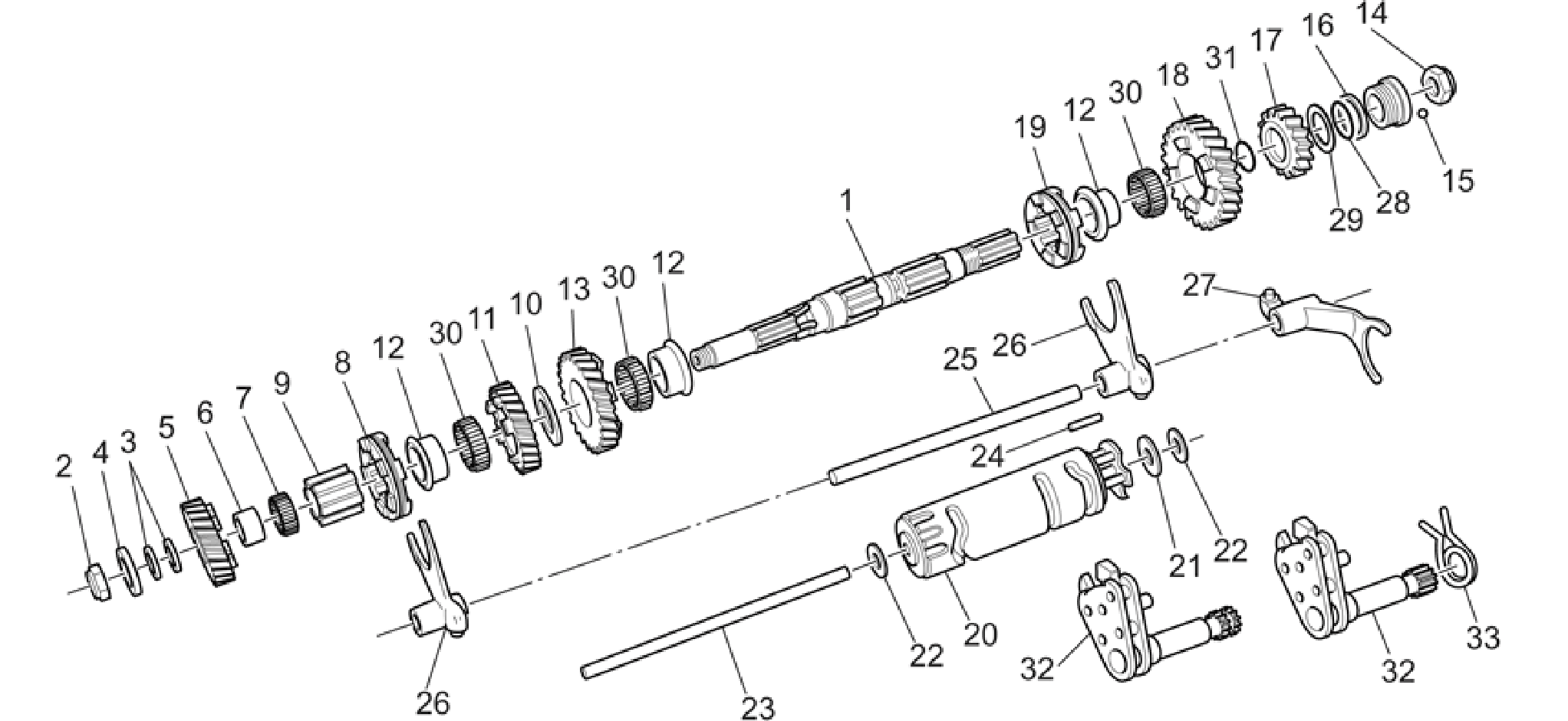 Driven shaft