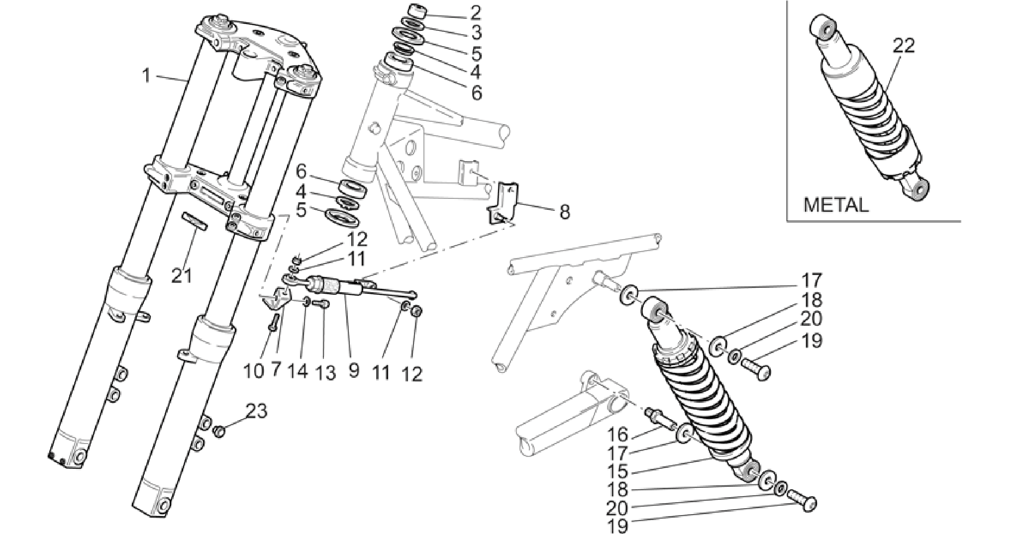 F.fork-R.shock absorber