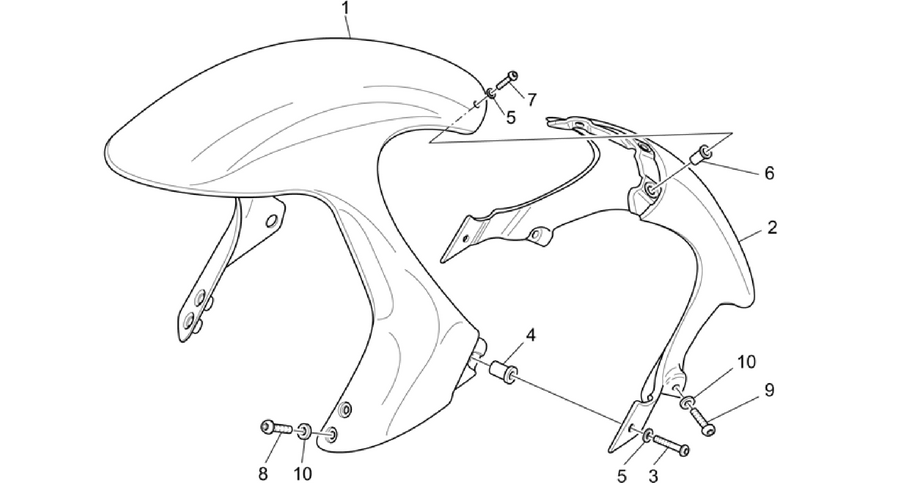 Front mudguard
