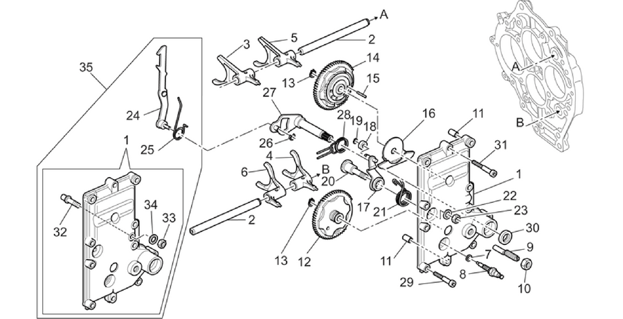 Gear box selector