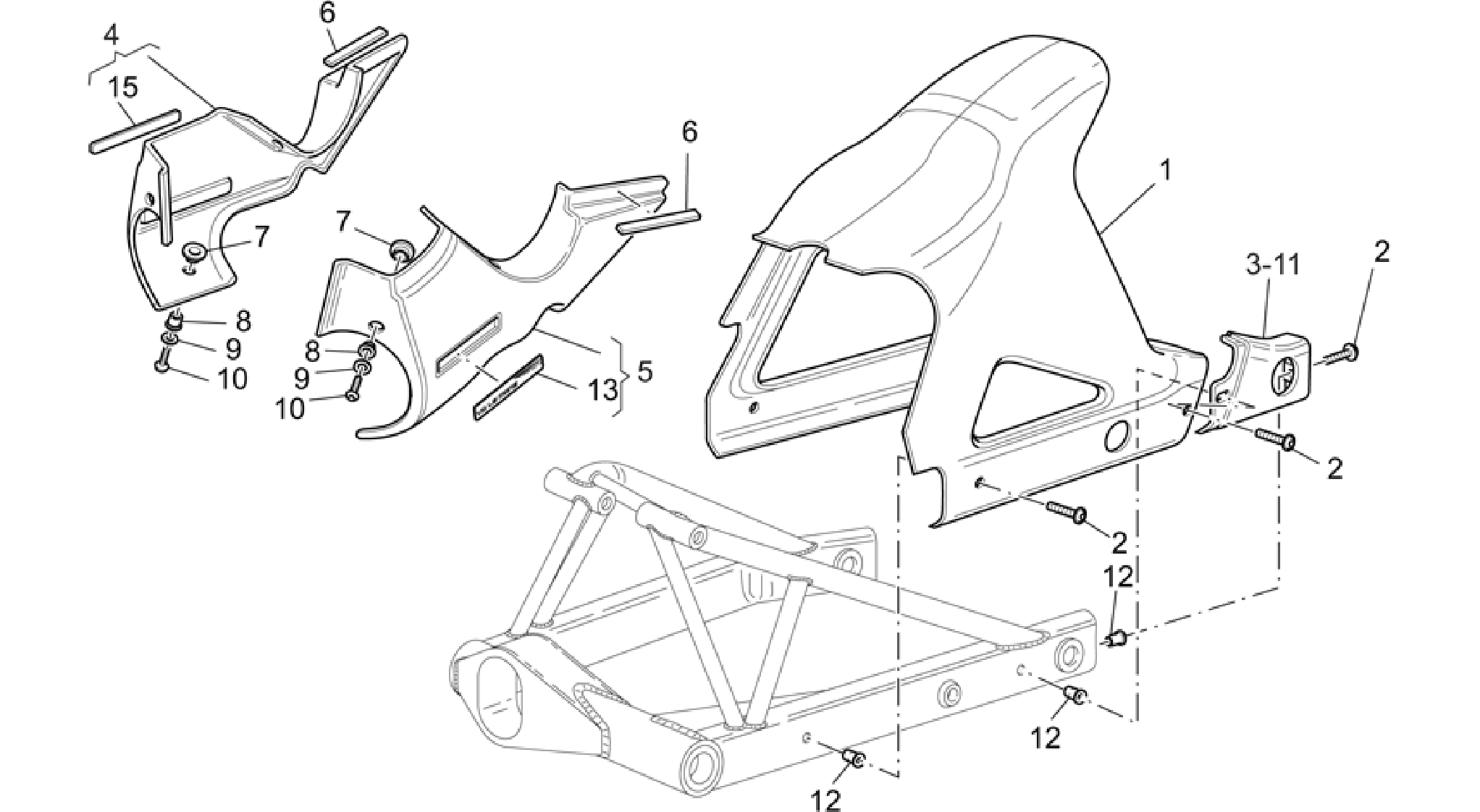 Rear body