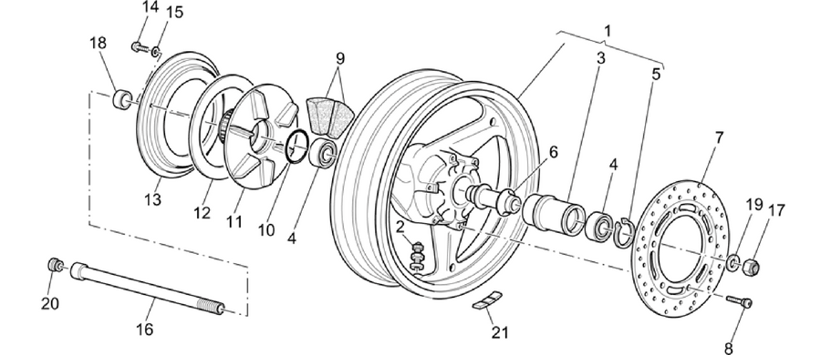Rear wheel