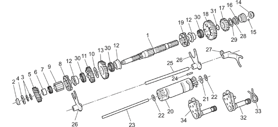 Driven shaft
