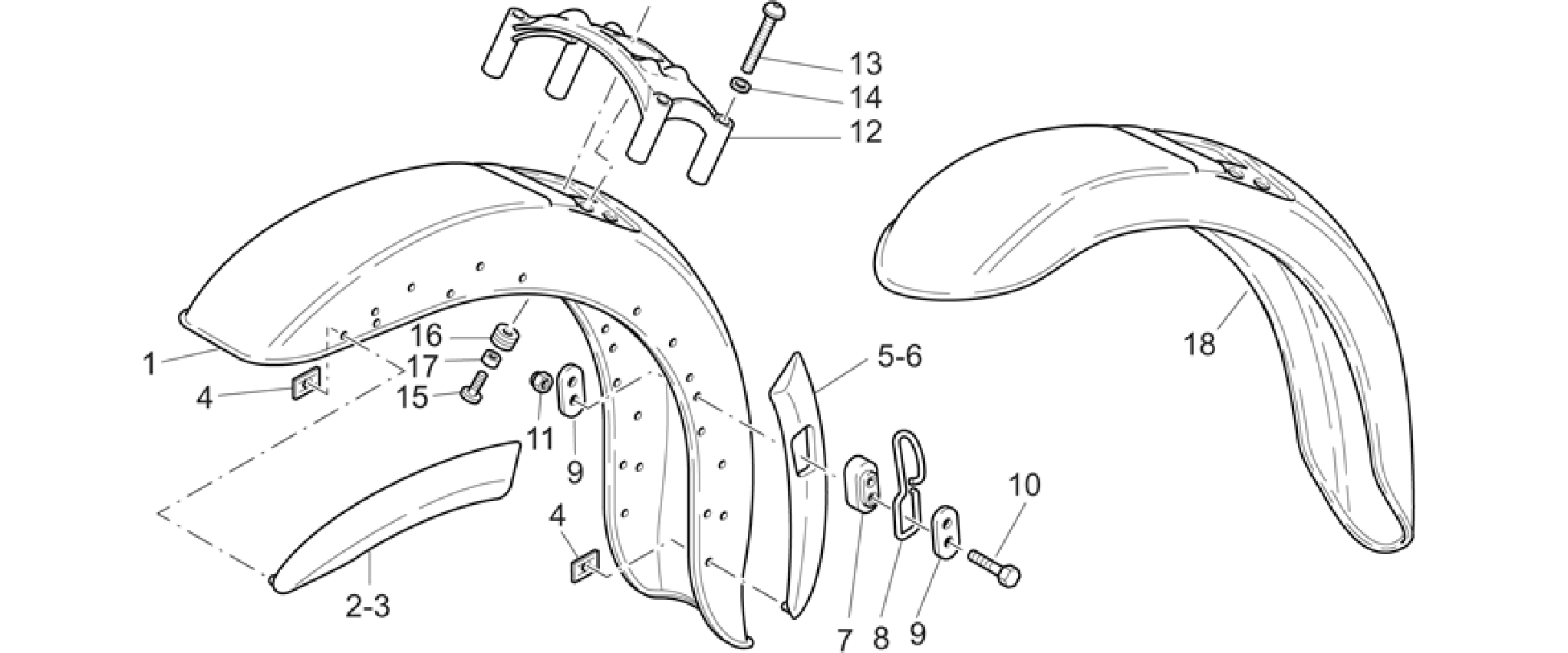 Front mudguard
