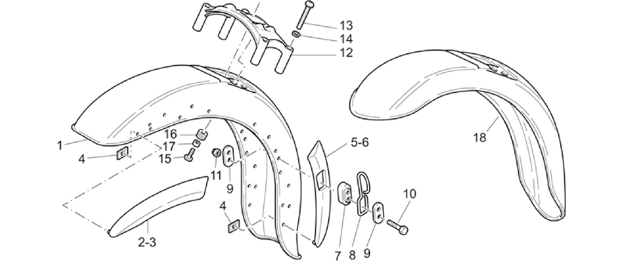 Front mudguard