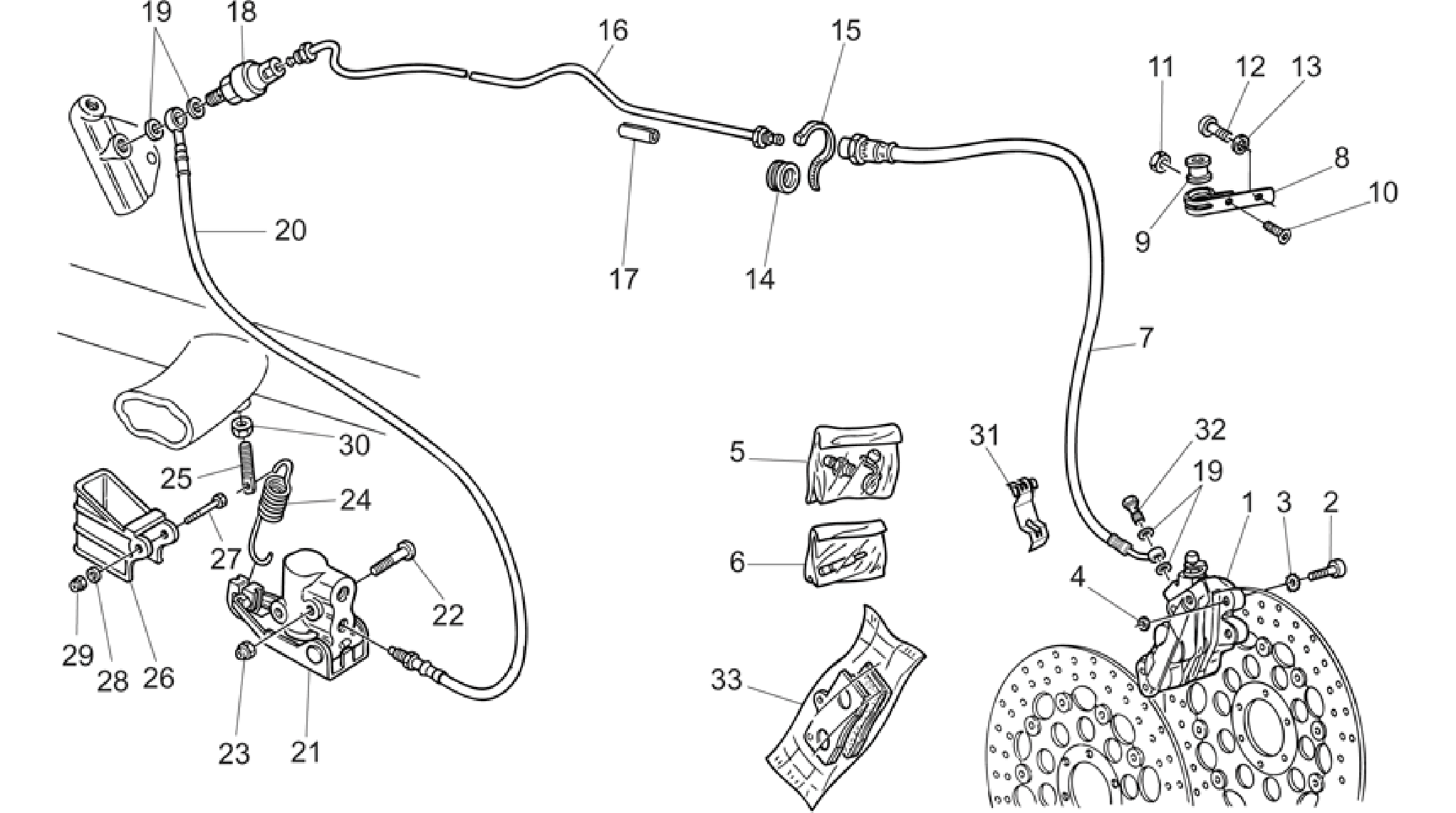 LH Front brake system