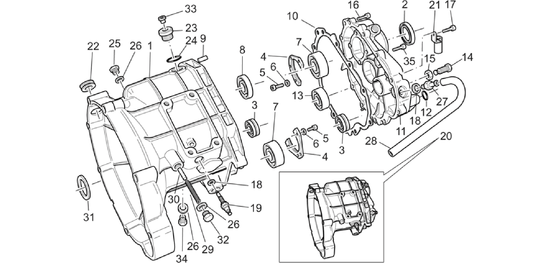 Transmission cage