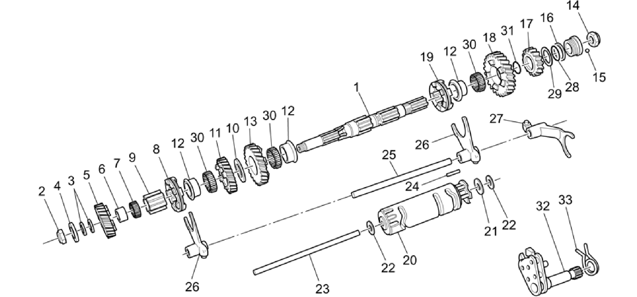 Driven shaft