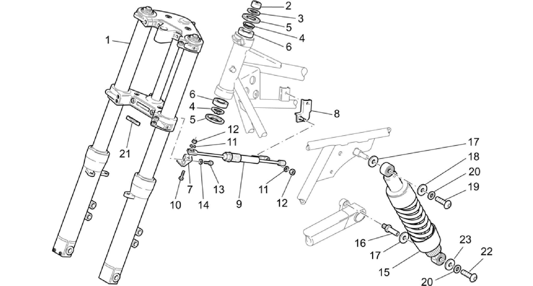 F.fork-R.shock absorber